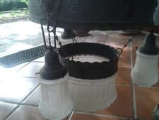 LAMPADARIO IN RAME A 4 LAMPADE
