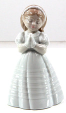 Nao Porcellana Spagna Valencia Statuina in Porcellana Fatta a Mano