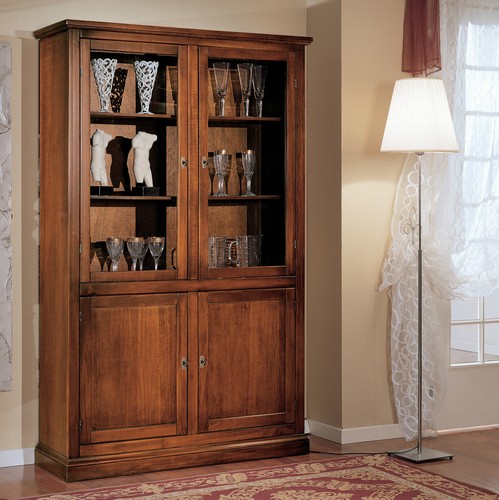 Vetrina legno noce arte - in,
