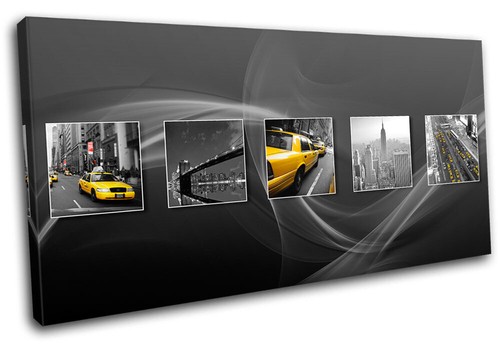 Quadro new york giallo - york, taxi