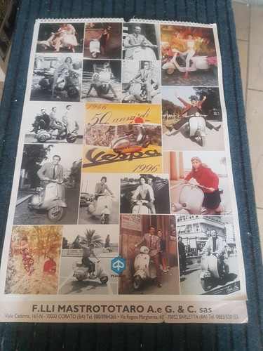 Calendario piaggio 1996 vespa - calendario,