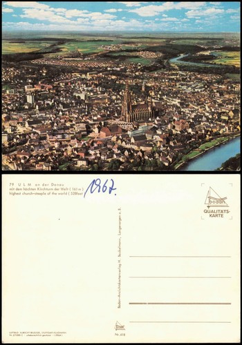 Cartolina ulm danubio - a., d.