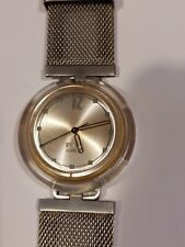 PARTICOLARE POP SWATCH AG 2000-SWISS QUARTZ cinturino in metallo