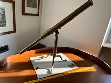 ANTICO D'EPOCA CANNOCCHIALE IN OTTONE MARINA TREPPIEDE -ANTIQUE BRASS TELESCOPE 