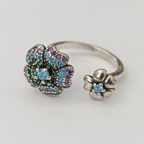 Anello pandora argento gambo - argento,