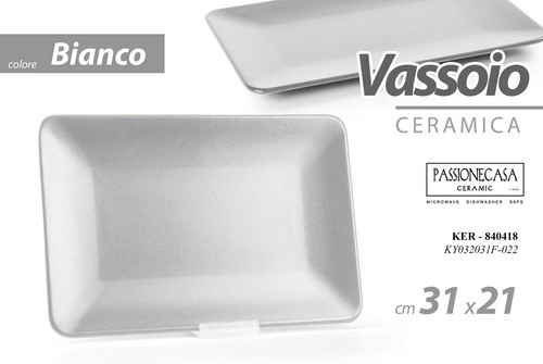 Vassoio piatto rettangolare