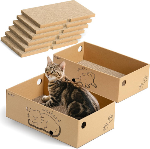 Tiragraffi gatto con - con, scatole