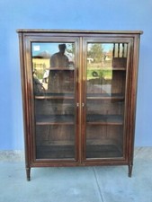 Elegante Vetrina Luigi XVI in Mogano Intarsiata - Restaurata (in corso d'opera)