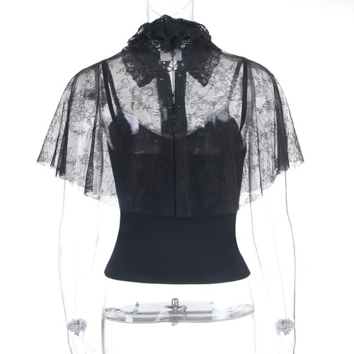 Set top donna gotico pizzo - donna, in