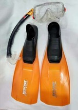 Pinne Bambino 32 34 con Maschera e Boccaglio Arancio Loisir