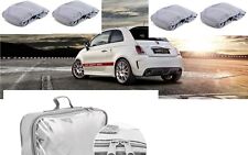 TELO COPRIAUTO TELATO FELPATO FIAT 595 ABARTH 50°ANNIVESARIO ANNO 2017 ZIP GUIDA