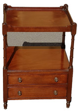 COMODINO MOBILETTO SALA SALOTTO MOGANO 1900/30 RESTAURATO L 48 P 42 H 65