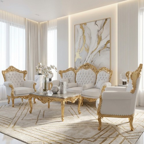 Salotto barocco oro - salotto,