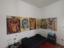 Stock sei quadri moderni - stock,