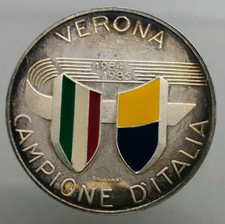 Verona Campione Italia 1984  1985 arg. MEDAGLIA