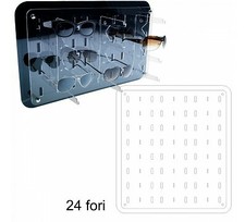 E-327 EPO-C Porta occhiali in plexiglass trasparente verticali DA PARETE 24 60.0