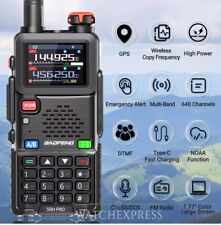 BAOFENG RADIO RICETRASMITTENTE 5RH PRO WALKIE TALKIE CON GPS DUAL BAND VHF UHF