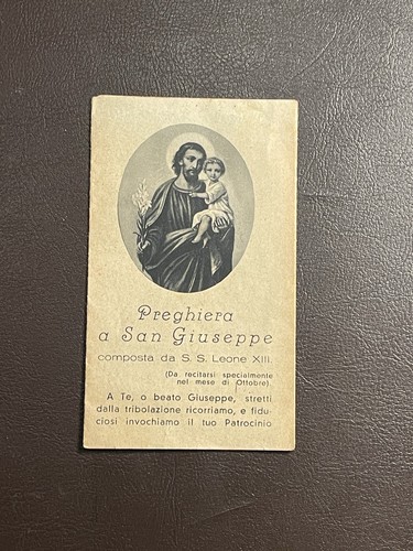 Antico santino san giuseppe - antico,