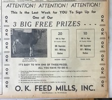 Large 1948 newspaper ad for