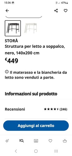Letto soppalco ikea - a,