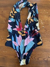 Costume Intero Oysho Nero E Fantasia Floreale