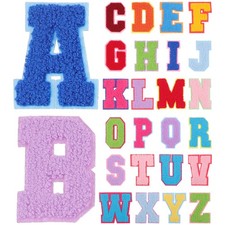  26pcs Lettere Ferro su patch patch da ricamo fai -da -te abbigliamento adesivi
