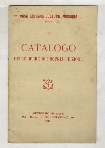 Casa editrice cultura moderna - cultura,