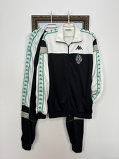 Tuta calcio Kappa Juventus vintage anni 80 set giacca pantaloni uomo taglia XL