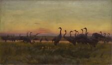 Józef Chełmoński : Gru : 1910 : Stampa artistica di qualità archivistica 17x22