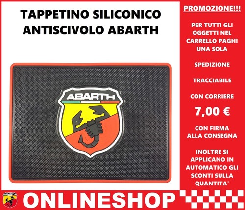 Tappetino antiscivolo abarth - antiscivolo,