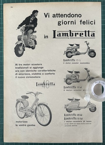 Rara pubblicità nuovi - pubblicità, scooter