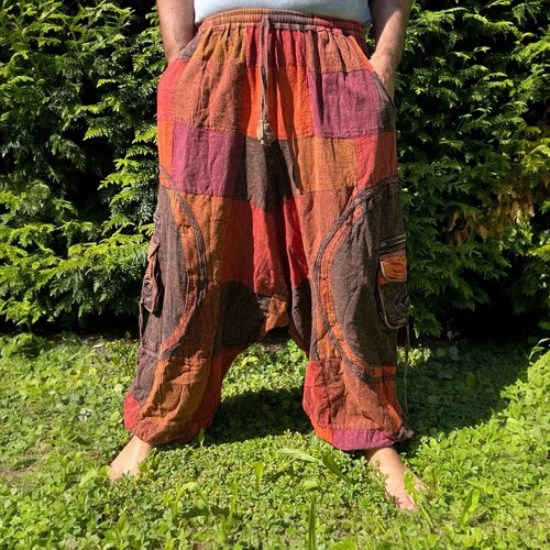 Pantaloni harem patchwork - , goa