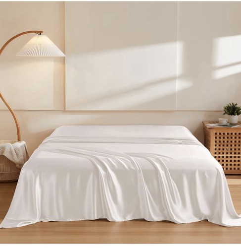 Lenzuolo piatto thxsilk bianco - lenzuolo,
