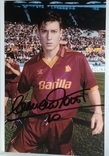 Autografo francesco totti - autografo,