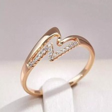 Anello anniversario zigzag in