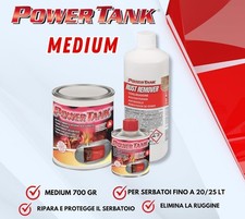 POWER TANK KIT MEDIO PER TRATTAMENTO RIPARA SERBATOIO MOTO ARRUGGINITO 25 LITRI