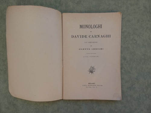 Monologhi davide carnaghi - monologhi,