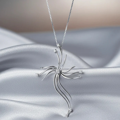 Collana con croce oro - con, in