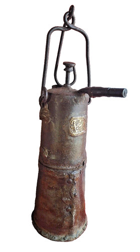 Lampada antica minatore - antica,