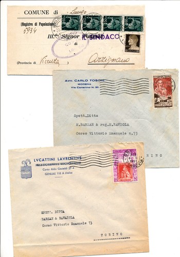 1945 storia postale - 1945/53,