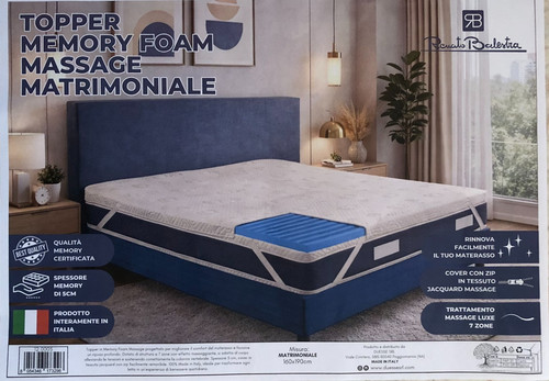 Topper memory foam massage - memory, massage-