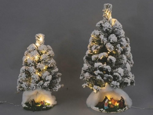 Albero innevato cm43 - albero,