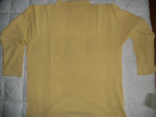 Maglione uomo cotone giallo
