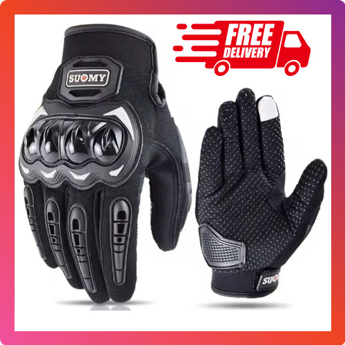 Gants moto noir tactile taille - noir,