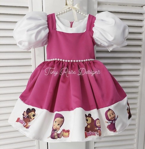 Vestito bambina masha orso - masha,