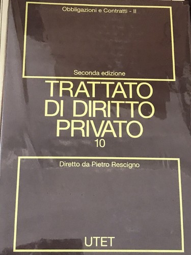 Utet rescigno trattato - trattato, di