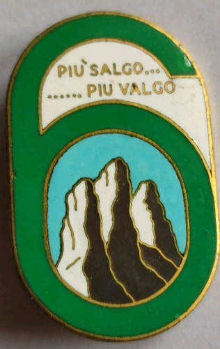 Distintivo alpini più salgo - distintivo, "piÙ