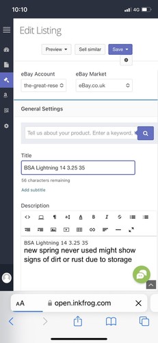 Bsa lightening air rifle - bsa,