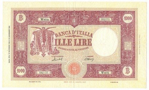 1000 lire barbetti - grande, m