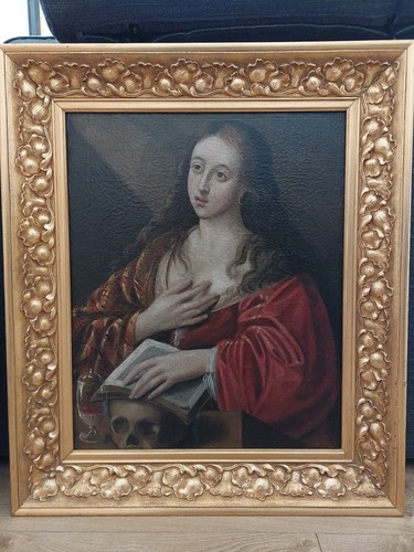 Antico dipinto olio - su,